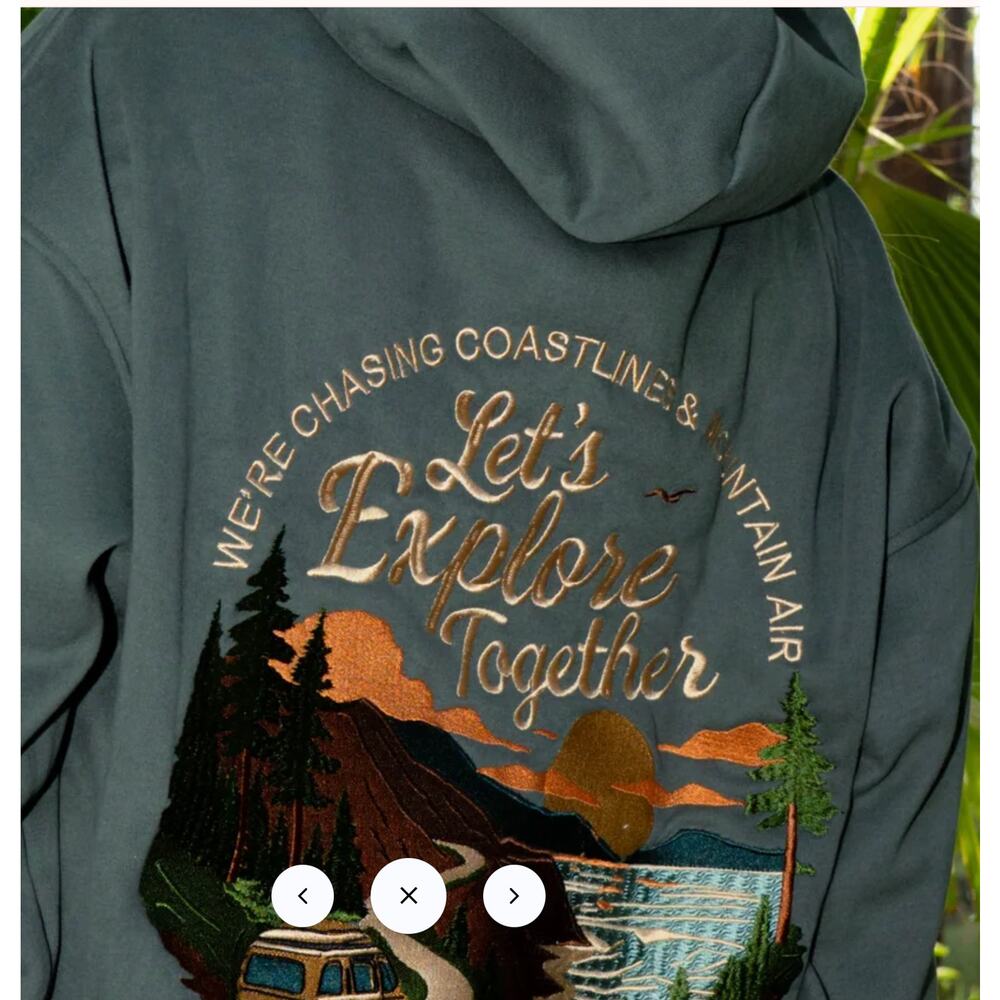 Sunset Surf Coastal Explore Hoodie in Various Sizes - Picture 12 of 13